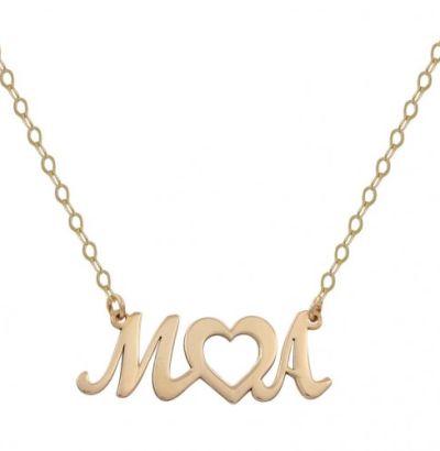 Gargantilla de iniciales